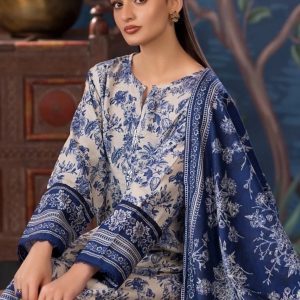 Pakistani printed blue Pure Cotton Suit Set